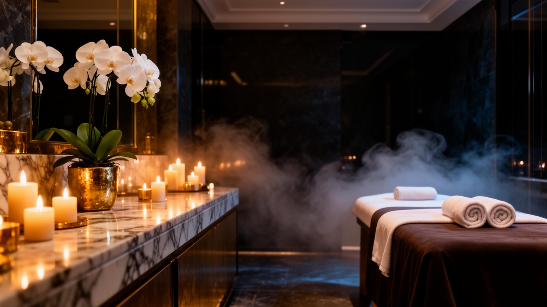 Luxury spa interior at MOC Beauty & Spa, Hyderabad
